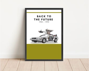 Back to the Future poster | Movie Film art decor poster | Movie art | Film print