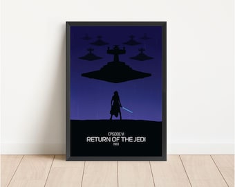 Star Wars: The Rise of Skywalker Inspired | Movie Film Poster | Sci-Fi | George Lucas | Star Destroyer | Minimalist Art