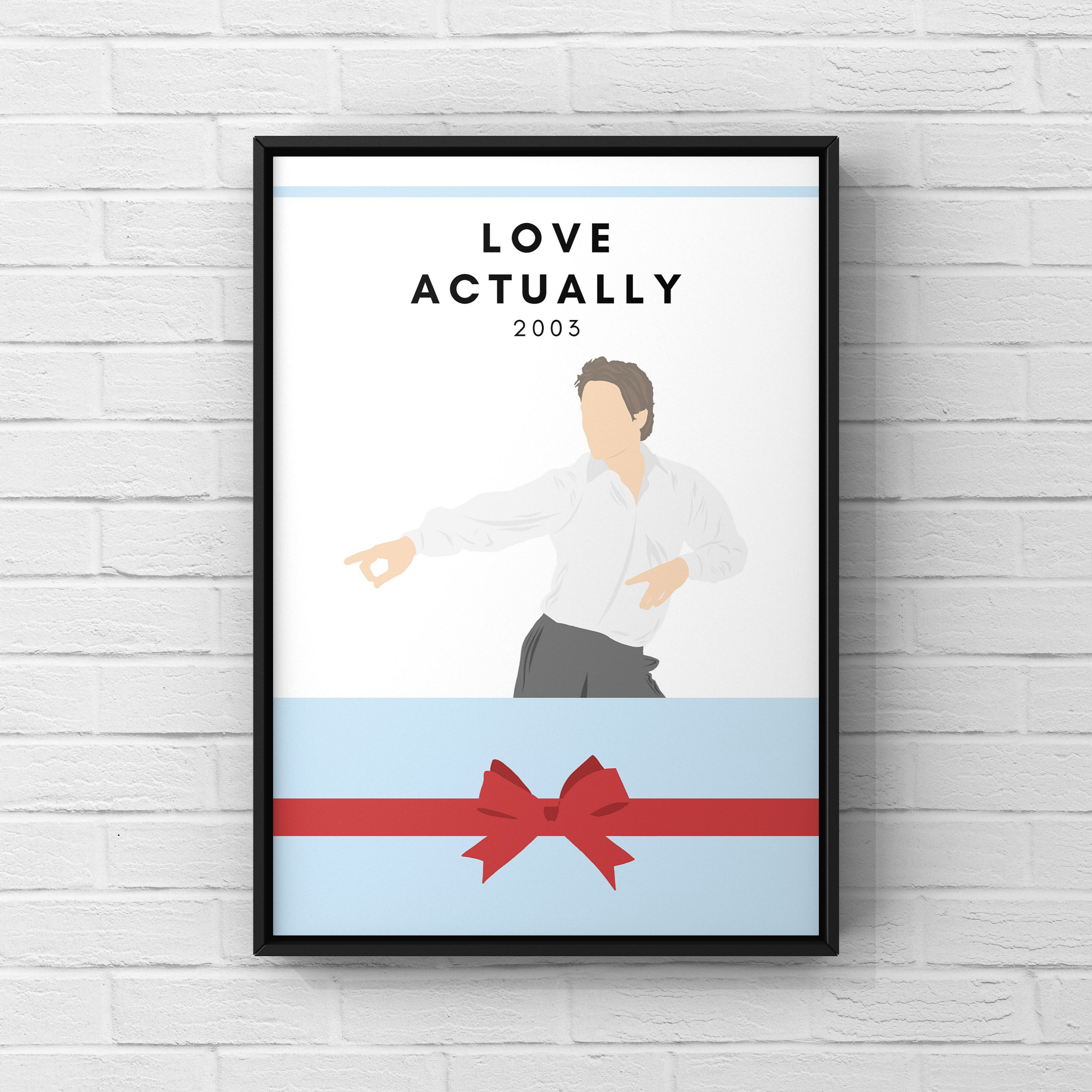 Love Actually Movie Film Art Decor Poster Movie Art Film Print Minimalist Movie Poster Hugh Grant Etsy Canada