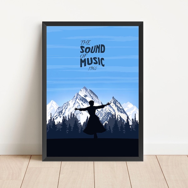 The Sound of Music | Julie Andrew’s | Musical Film Poster | Movie Film Art Decor Poster | Movie Art | Film Print