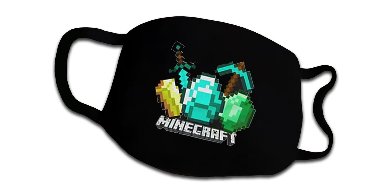 2 FACE MASKS MINECRAFT 2 pcs Adult One Size Washable Etsy