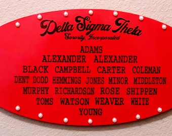 Delta Sigma Theta Oval Signs