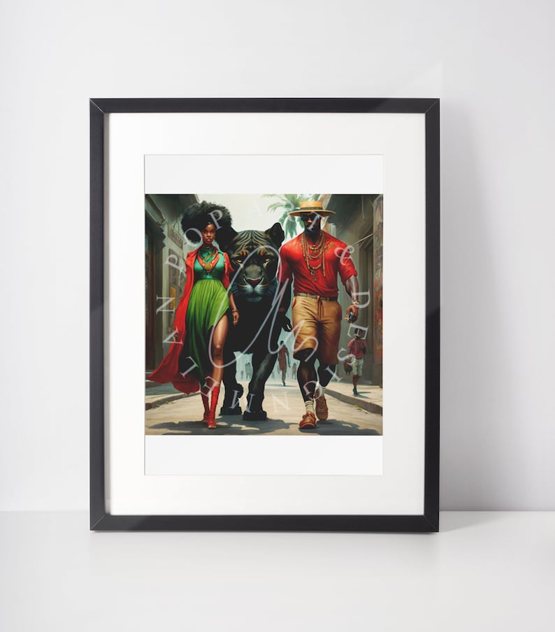 Canvas Black Art Pop Art Afro Woman Black Art Home Decor Art Deco