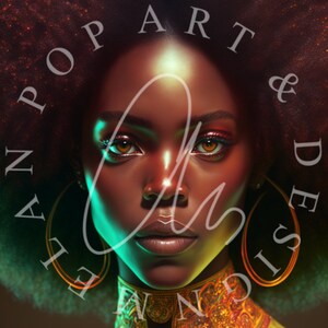Canvas| Black art | Pop Art Afro woman | Black Boy & Girl Art | Black art | home decor| Art Deco | African American art |FREE SHIPPING