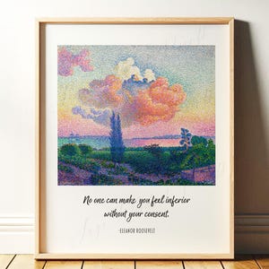 Eleanor Roosevelt Quote | Motivational Poster | Inspirational Print, Encouraging Gift | Women Empowerment Office Wall Art | Digital Download