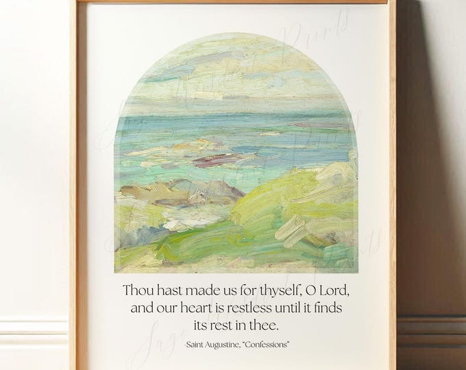 St Augustine Hippo Quote Printable- Catholic Saint Quotes Print- Our ...