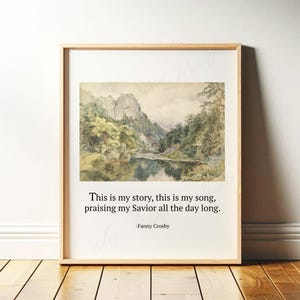 Blessed Assurance Hymn Print: Vintage Christian Wall Art (Digital Download)
