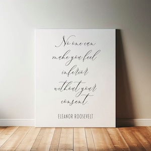 Eleanor Roosevelt Quote, Motivational Poster | Inspirational, Meaningful Gift | Empowerment Office Wall Art