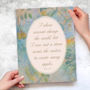 Mother Teresa Create Ripples Quote | Catholic, Christian Wall Art ...