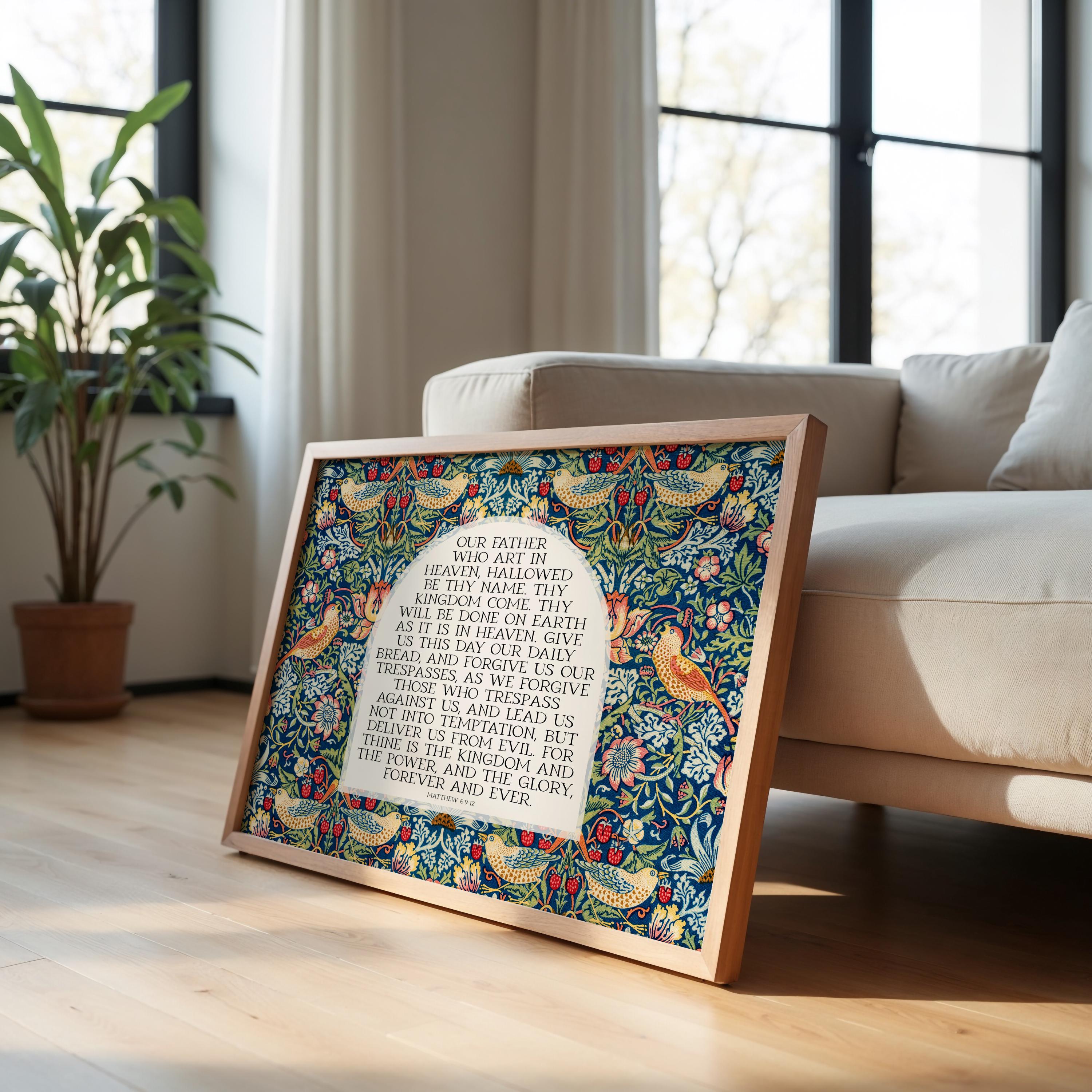 Gallery Detail: Lord S Prayer Print Our Father Forgive Our Trespasses