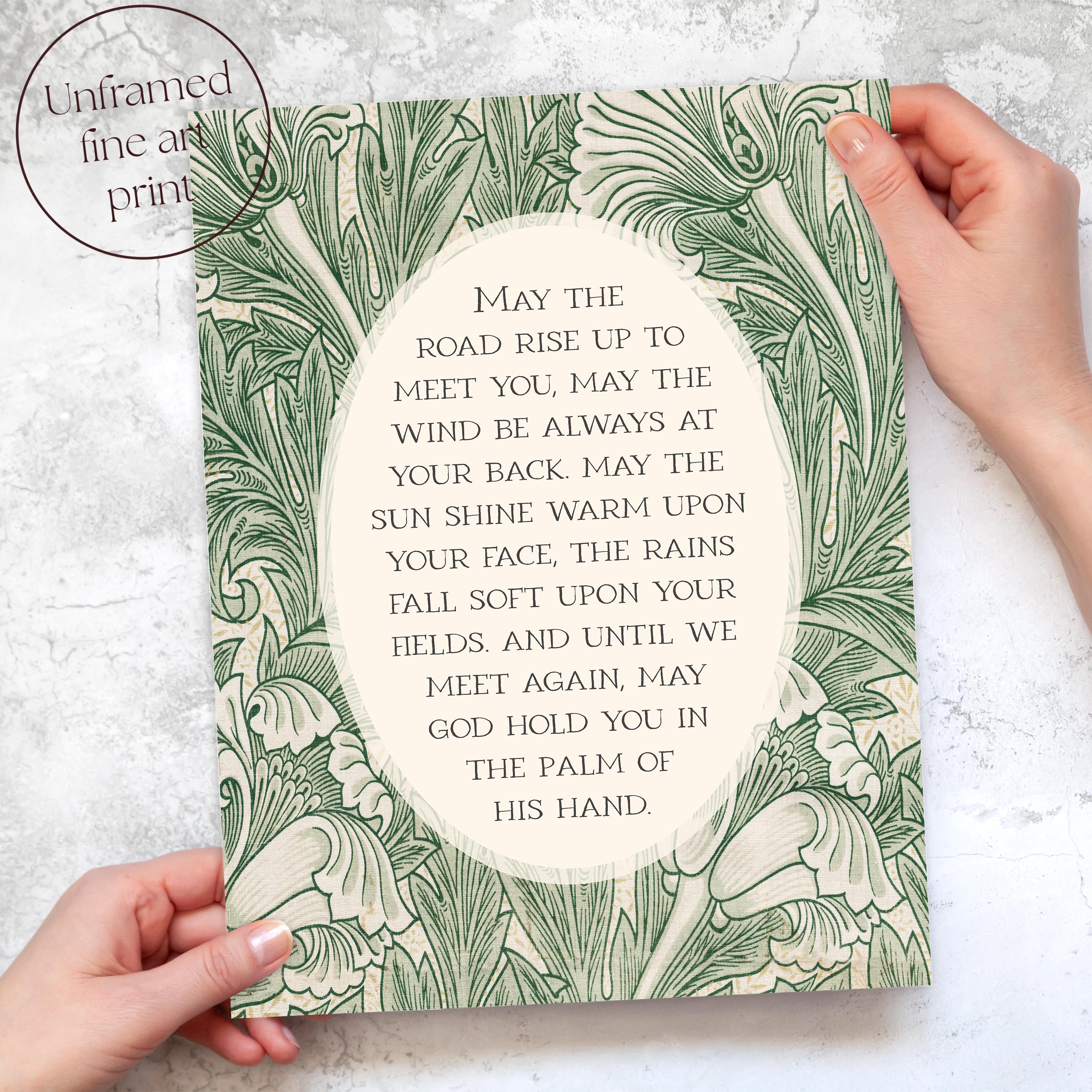 Back Rise Pom Irish Blessing Poem | May the Road Rise Poem for New Home, Closing ...