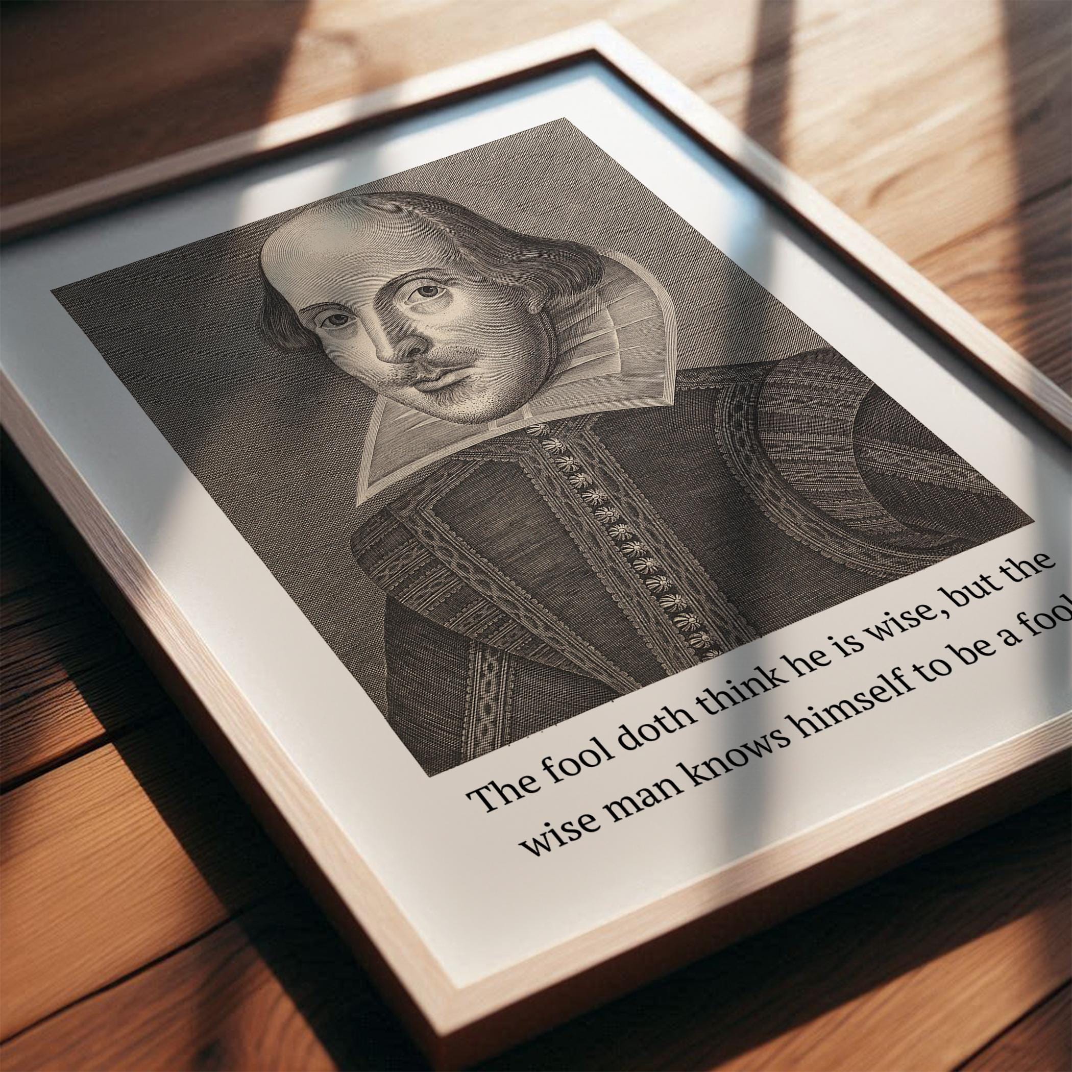 Shakespeare Quote Wall Art | Book Lover Gift for Literary Fan | Gift ...