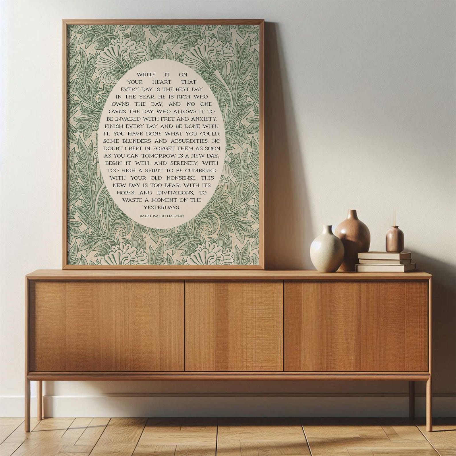 Ralph Waldo Emerson | Write It on Your Heart | Poem Print, Library or ...