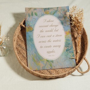 Mother Teresa Create Ripples Quote | Catholic, Christian Wall Art ...