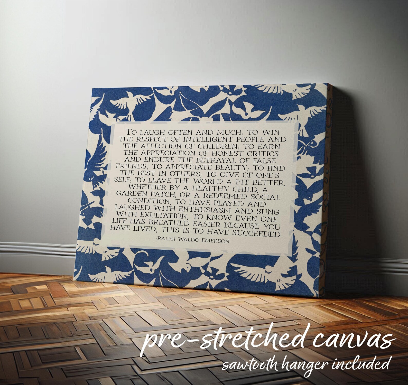 Ralph Waldo Emerson Success Poem | Poetry Wall Art | Horizontal ...