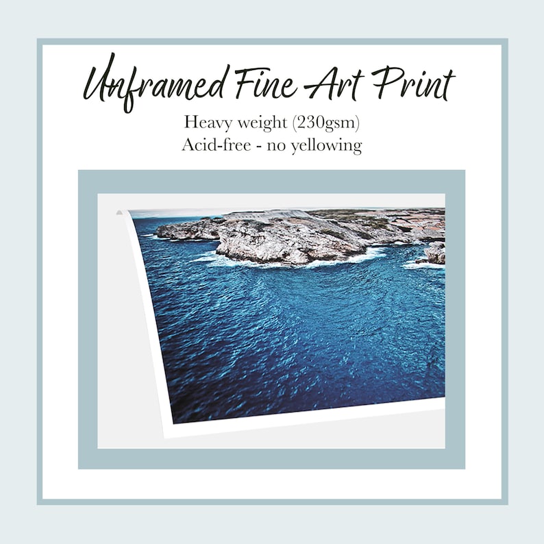 unframed fine art print info - giclee, heavy paper (230gsm), acid free, archival