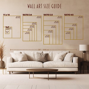 wall art size guide