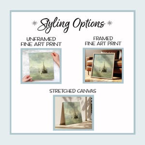 styling options - giclee print, framed print, canvas