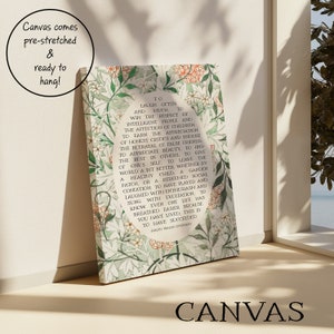 Success Quote, Ralph Waldo Emerson | Poetry Wall Art | Poem Print, Subtle Decor for Library or Classroom | Print or Canvas