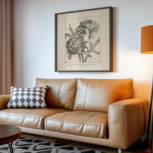 Vintage Christian art print with beautiful floral artwork and a Bible verse from Nehemiah 8 - The joy of the Lord is your strength.