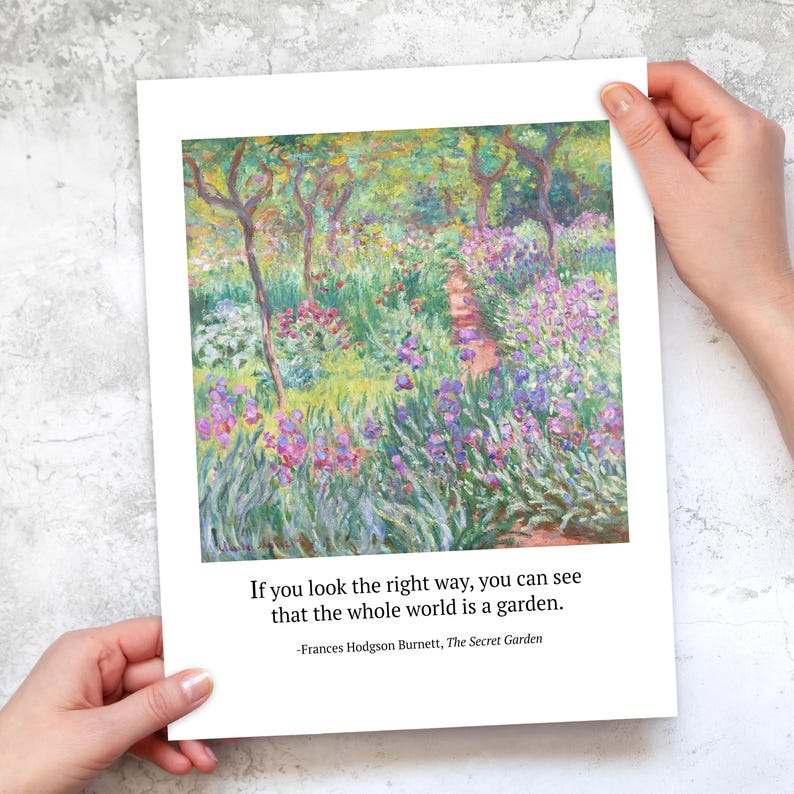 Secret Garden Wall Art | Cozy Aesthetic Pastel Print | Book Lover ...