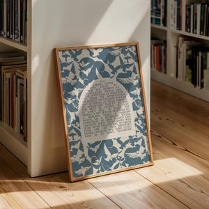 Success Quote, Ralph Waldo Emerson | Poetry Wall Art | Inspirational Poem Print, Mid Century Style Decor for Office | Digital Download