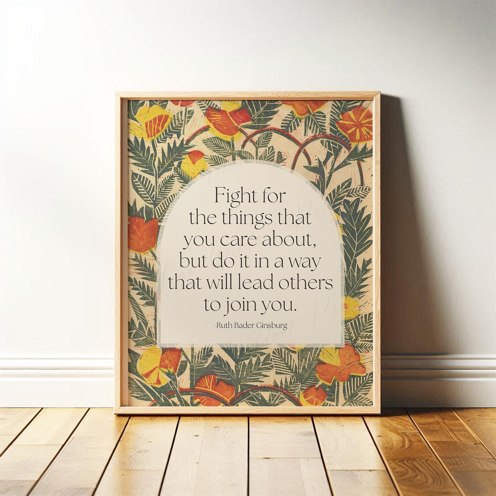Ruth Bader Ginsburg (RBG) Quote Poster