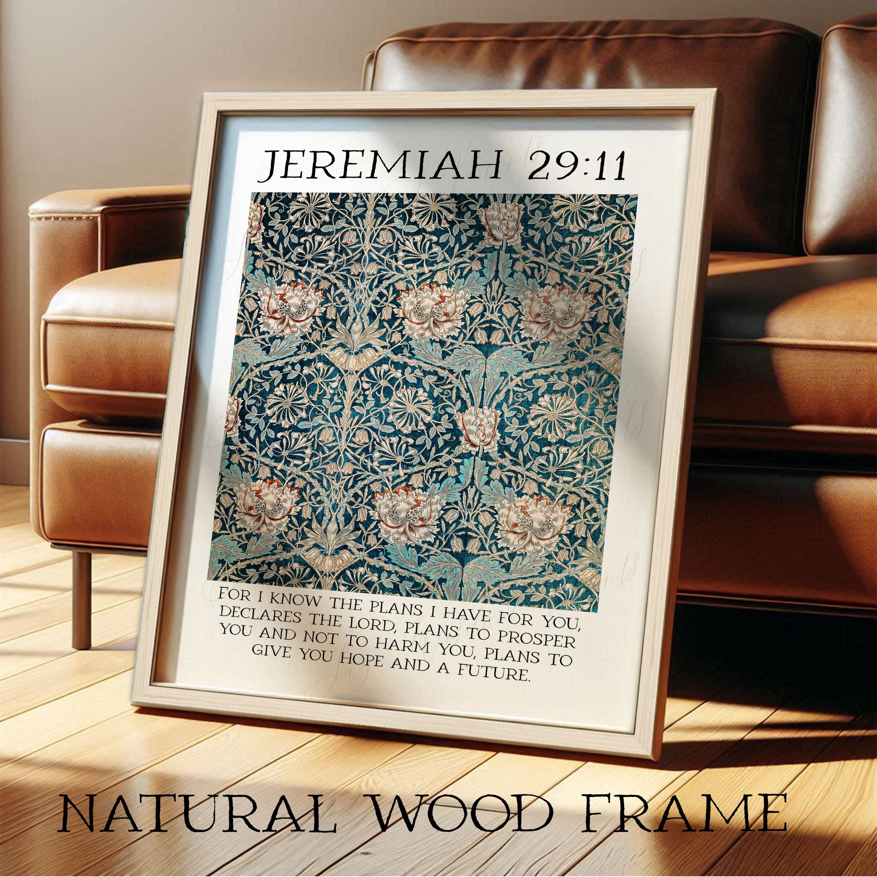 Jeremiah 29:11 "for I Know the Plans I Have for You" Bible Verse Wall ...