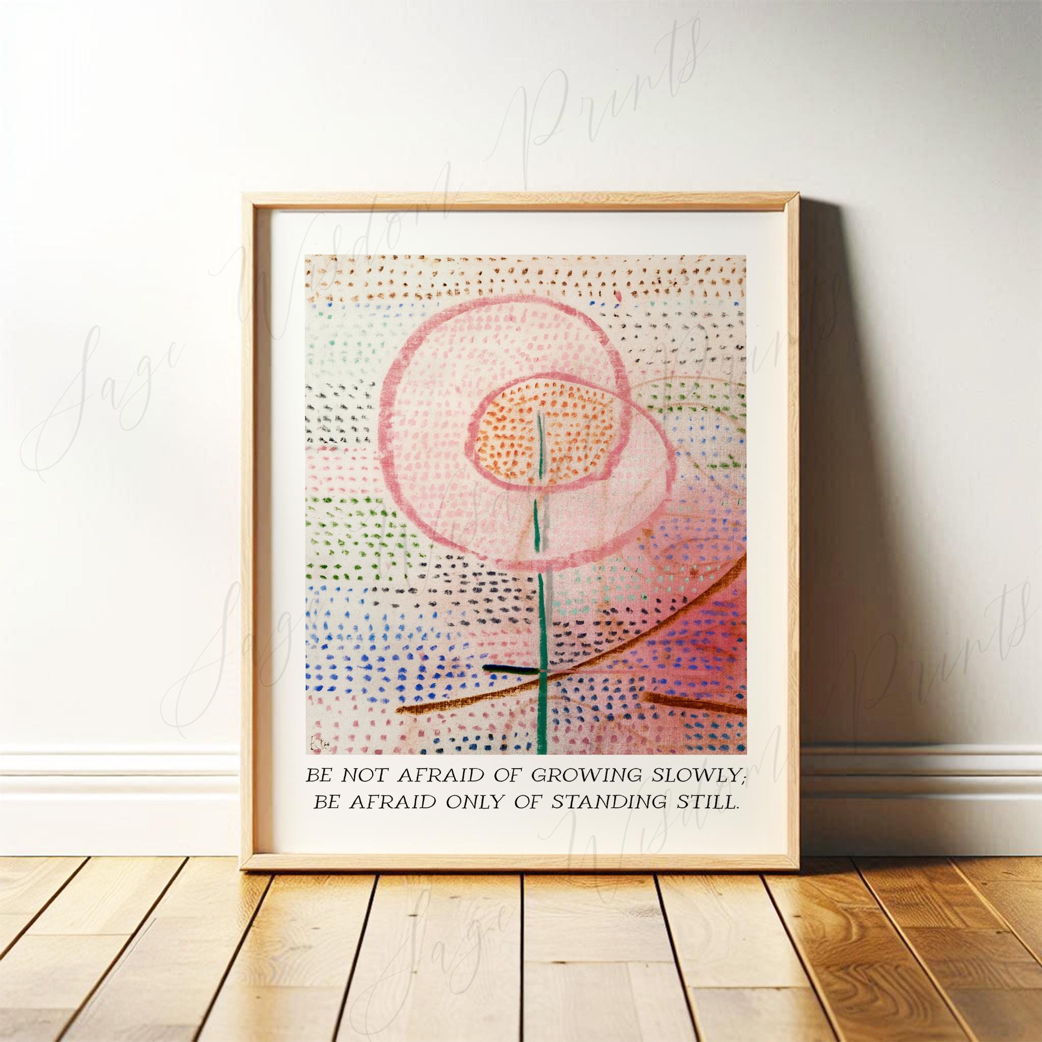 Therapy Office Decor | Mental Health Wall Art, Chinese Proverb, Growth | Colorful Modern Print for Counselor, Therapist | Digital Download