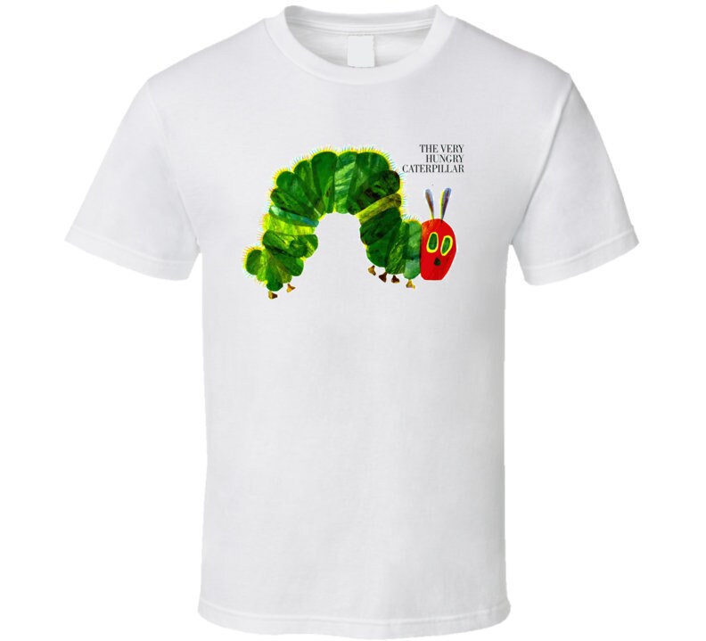 The Very Hungry Caterpillar Children'S Book T Shirt Etsy