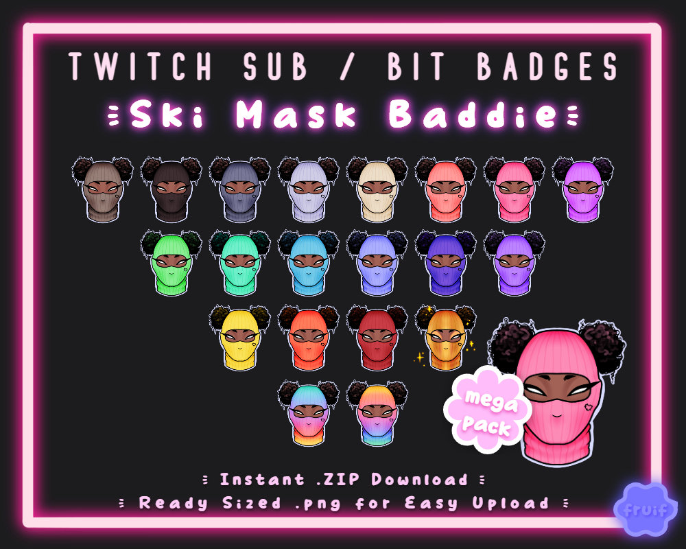 Draw sub badges , bit badges , emotes for twitch , discord emoji ,   by Pro_graphics_99