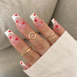 CLASSIC LOVE Valentines Day press on nails image 2