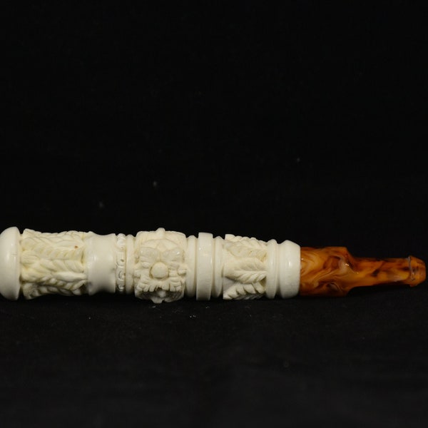 Hand-Carved Cigarette Holder, Meerschaum Holder, Handmade Meerschaum, Meerschaum Cigarette Holders, Block Meerschaum, Turkish Meerschaum