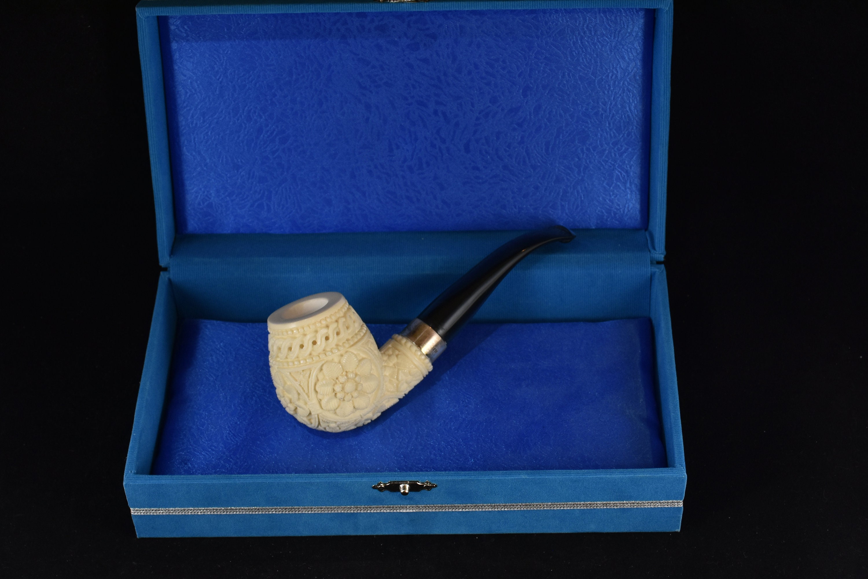 Embossed Floral Meerschaum Pipe Meerschaum Pipe Handmade - Etsy