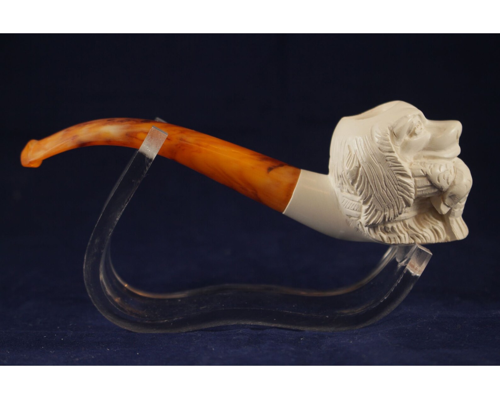 Hunting Dog Meerschaum Pipe Dog Pipe Handmade Meerschaum Etsy