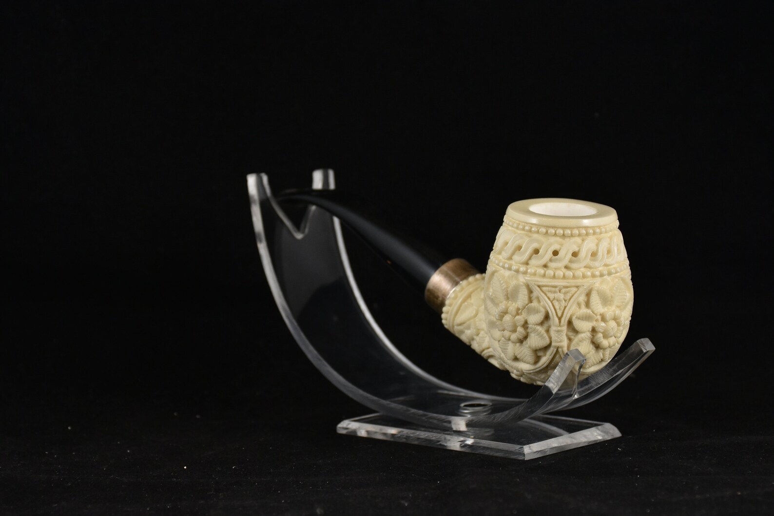 Embossed Floral Meerschaum Pipe Meerschaum Pipe Handmade - Etsy