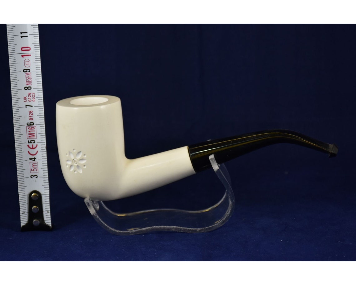 Smooth Full Bent Stem Pipe Straight Stem Pipe with Flower Etsy