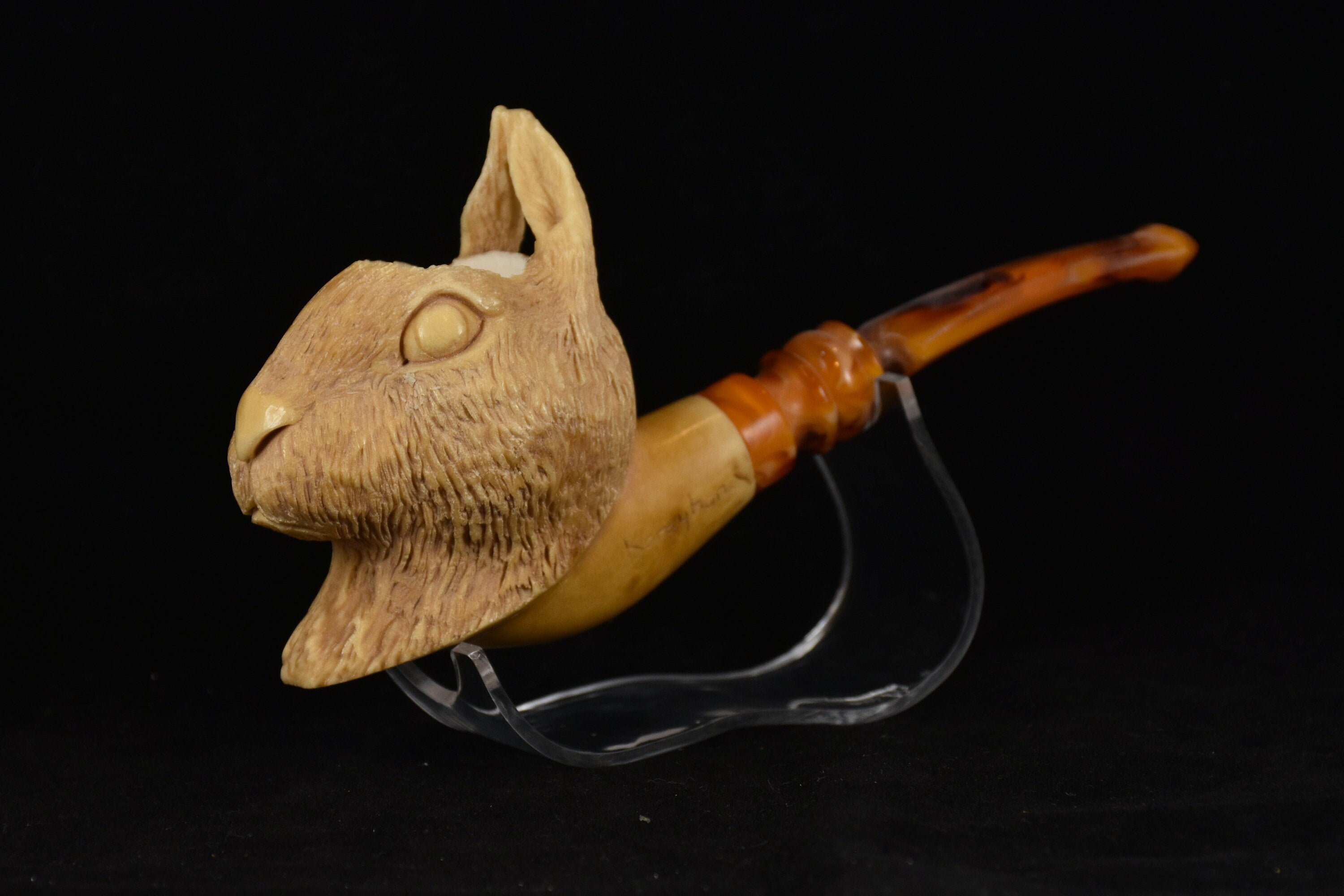 Rabbit Pipe, Customized Pipe, Personalized Handmade Meerschaum Pipes