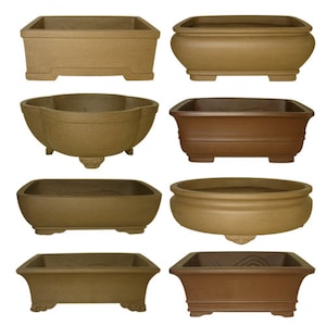 Bonsai Pot Unglazed   8 inch