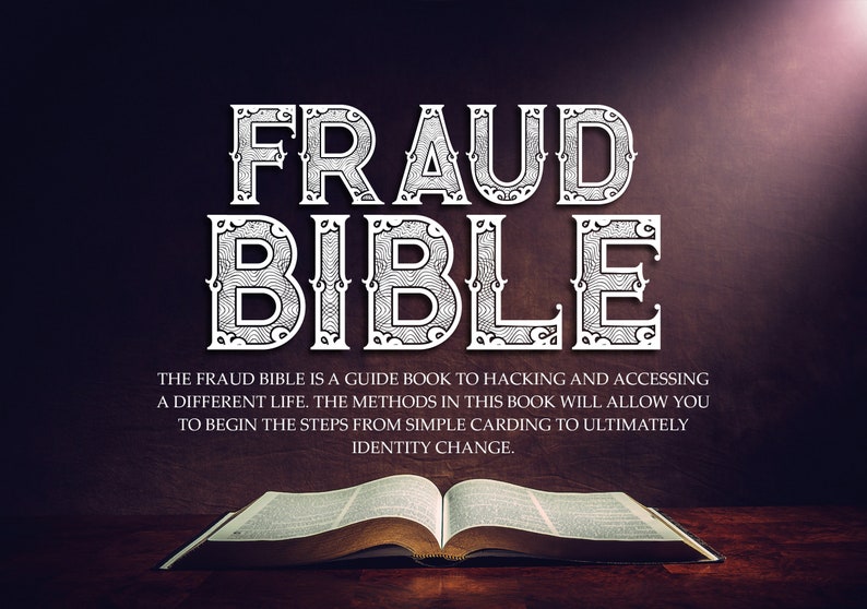 FRAUD BIBLE Hacking and Carding Guide Book Etsy