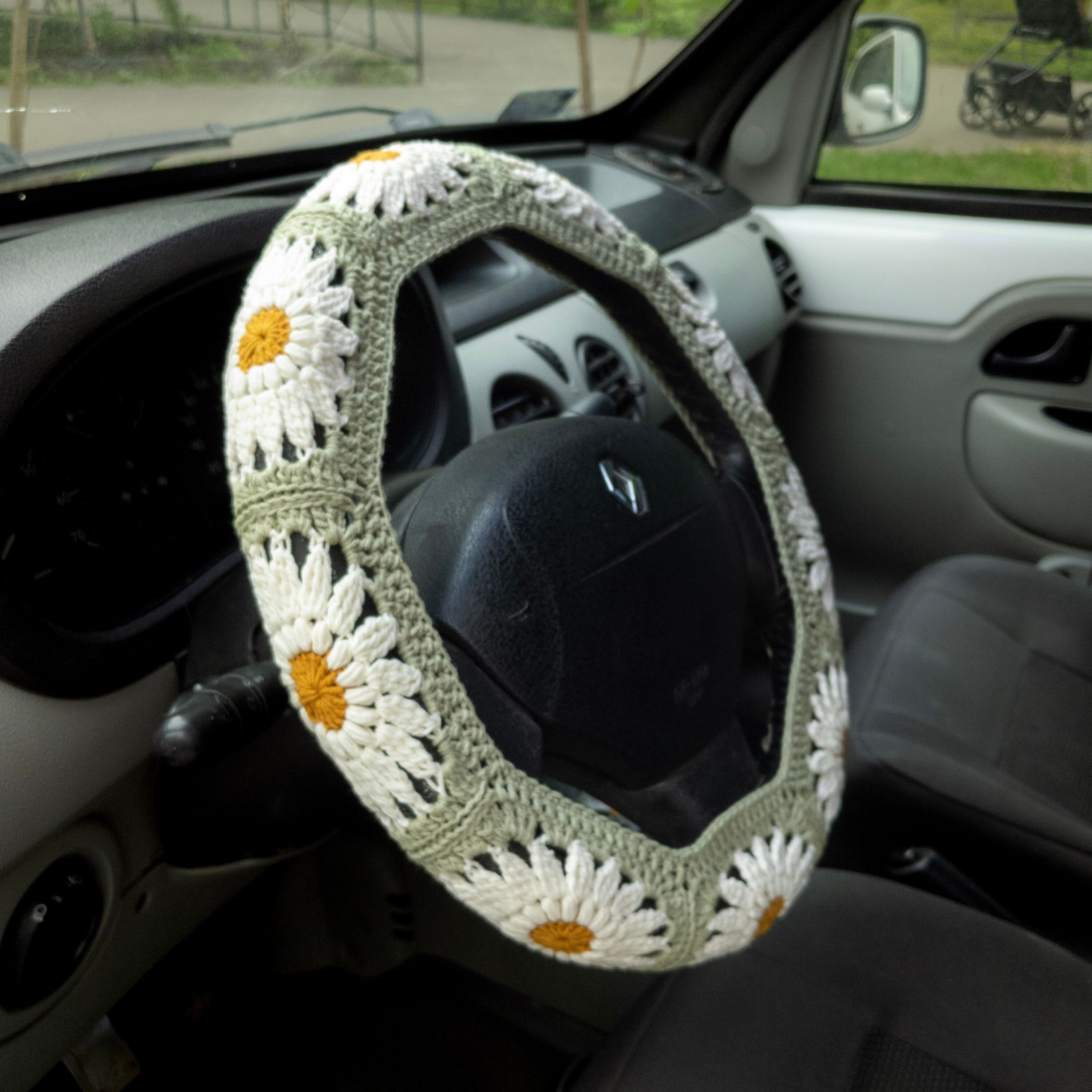 Cloth Steering Wheel Covers for Women Bohemian Universal 15 inch