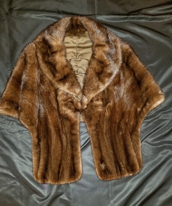 Vintage '50s Mink Fur Stole