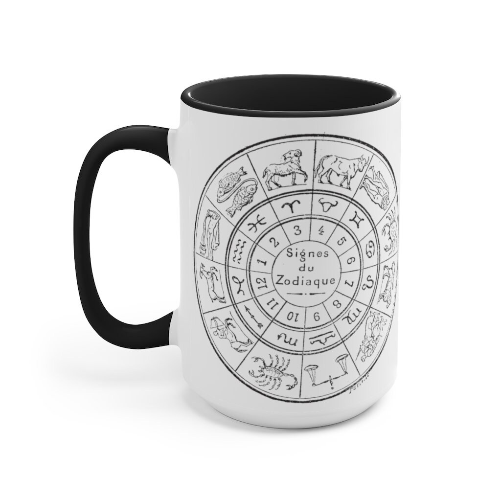 Vintage Zodiac Mug Celestial Mug Astrology Gift Birthday Etsy UK