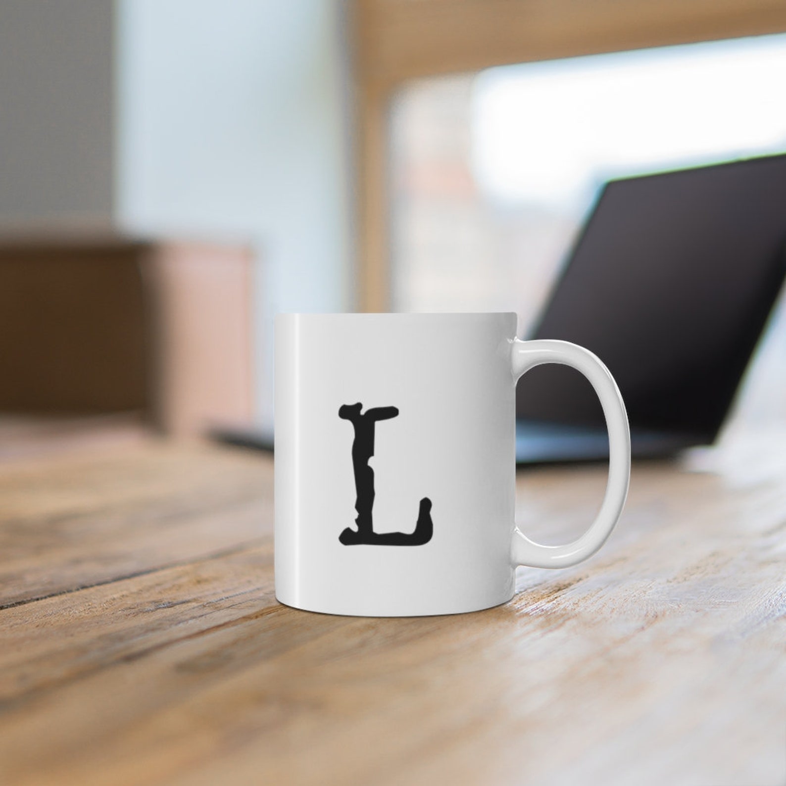 Initialized Coffee Mug Personalized Name Coffee Cup Initial Etsy