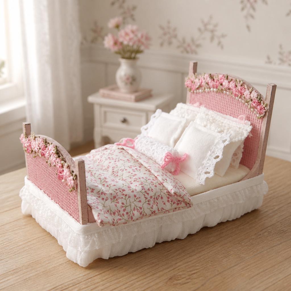 Maquette DIY maison miniature à construire Chambre à coucher - La Grande Récré