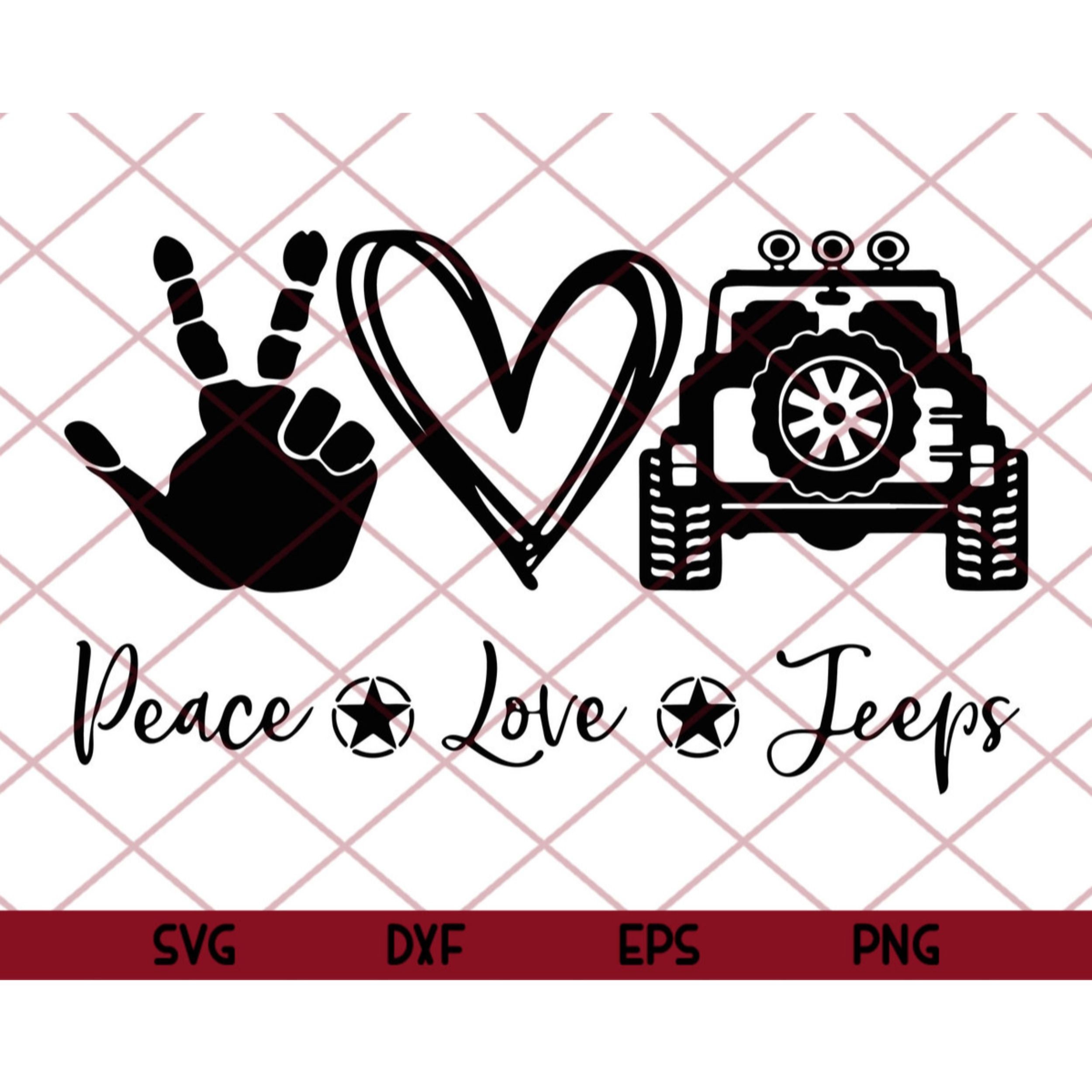 Free Free 53 Peace Love Jeep Svg Free SVG PNG EPS DXF File