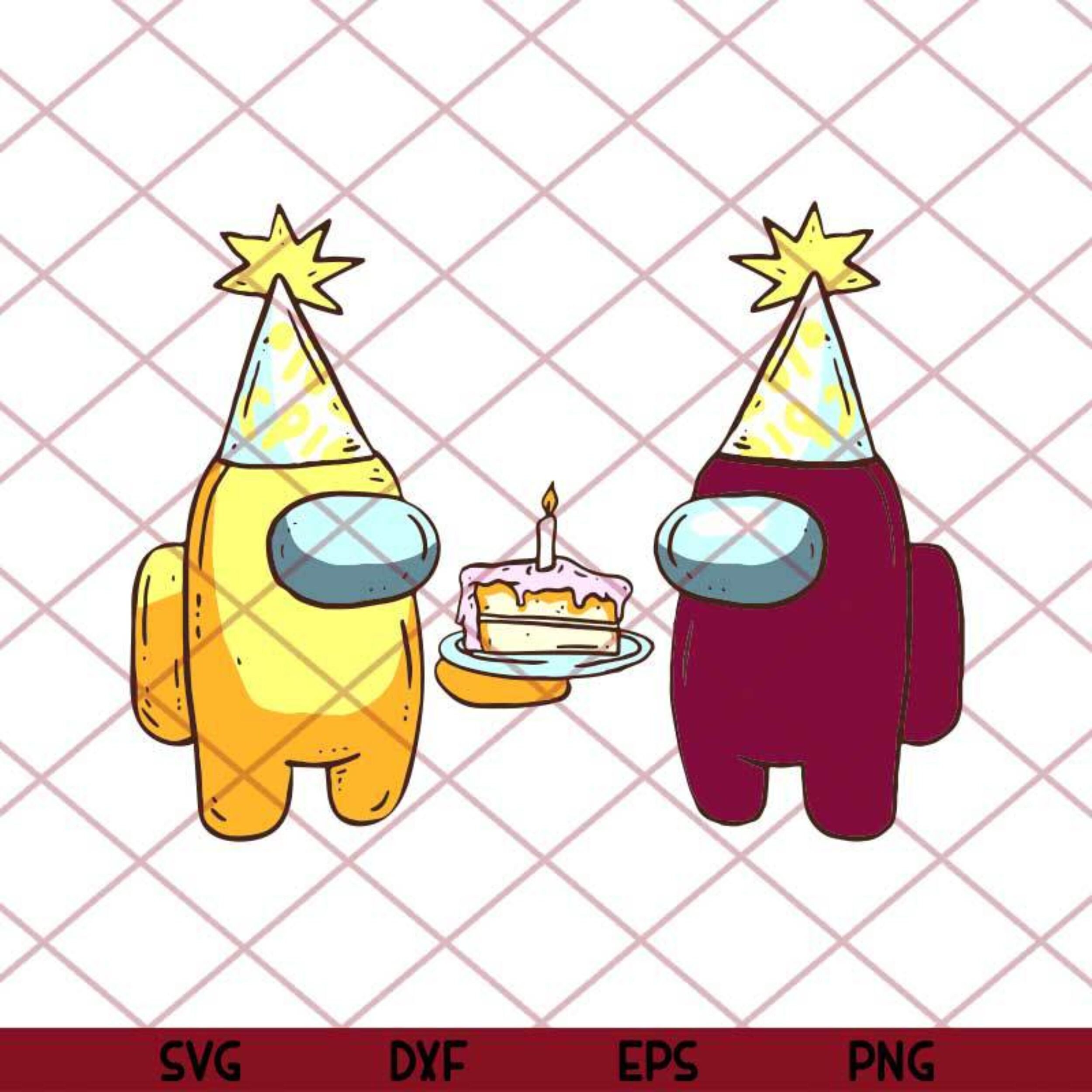 Download Among Us Birthday Spongebob Squarepants Characters Svg | Etsy