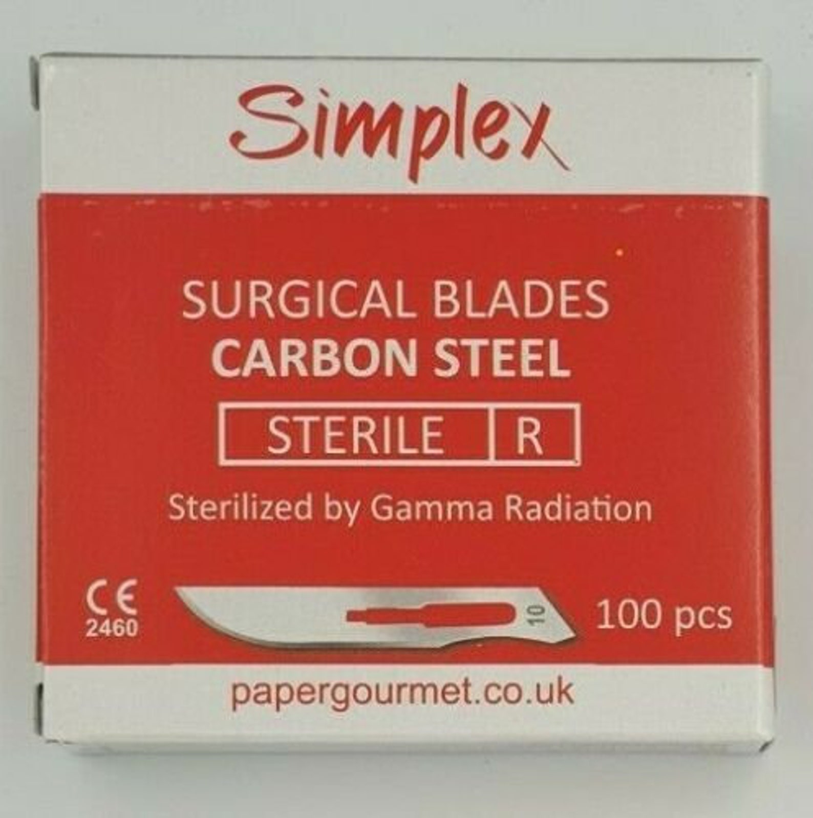 1 to 100 Surgical Blades Sterile Simplex Individually Packed Carbon Steel Arts Crafts Design