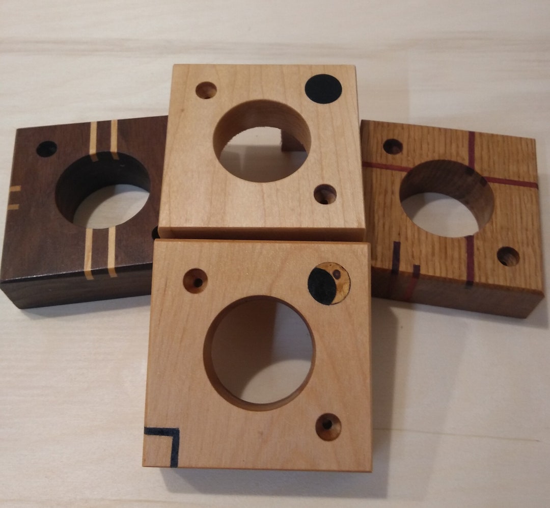 Hardwood Closet Rod Holder Etsy