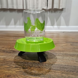 Stand/Riser for Backyard Poultry or Small Bird Flock. Screw-On Poultry Waterer or Feeder Base Stand/Riser